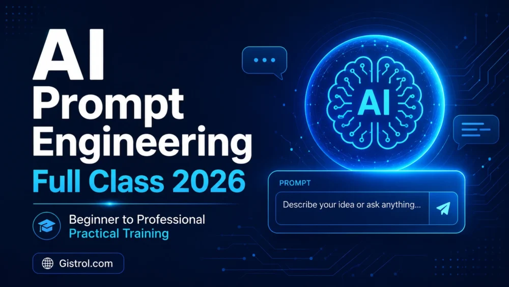 AI prompt engineering full class 2026 for beginners and professionals